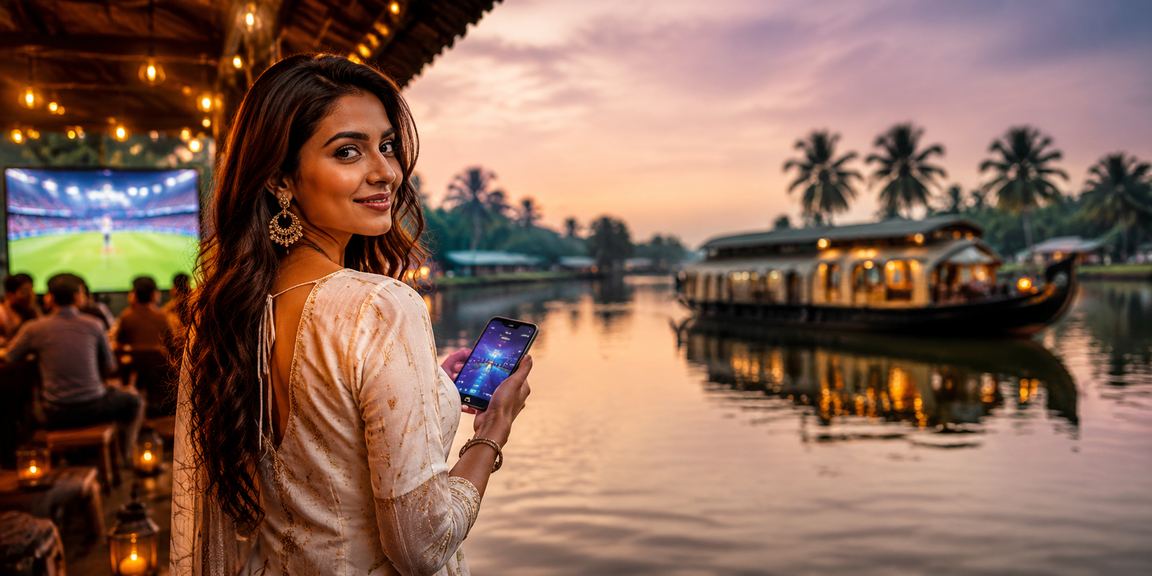 Indian player enjoying cricket betting in Kerala